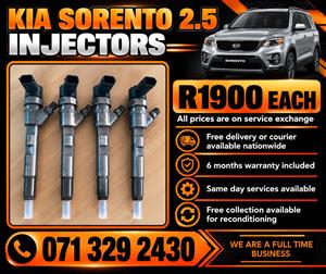 KIA SORENTO 2.5 INJECTORS FOR SALE WITH WARRANTY 
