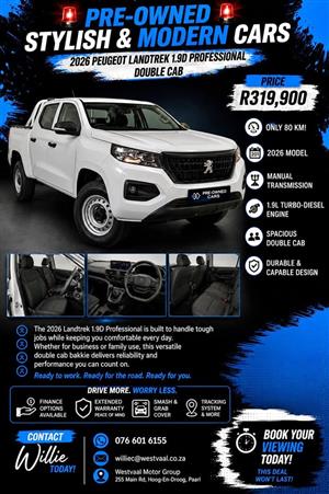 2026 Peugeot Landtrek Professional 1.9D D/C