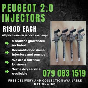 PEUGEOT 2.0 INJECTORS FOR SALE WITH WARRANTY 