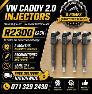 VW CADDY 2.0 INJECTORS FOR SALE WITH WARRANTY INCLUDED 