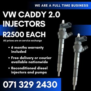 VW CADDY 2.0 INJECTORS FOR SALE WITH WARRANTY 
