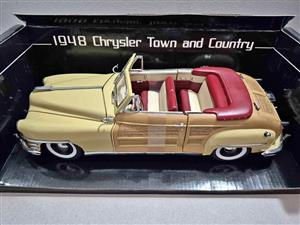 Sun-Star 1:18 scale diecast model of a 1948 Chrysler Town & Country convertible