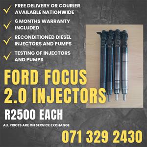 FORD FOCUS 2.0 INJECTORS FOR SALE WITH WARRANTY INCLUDED 