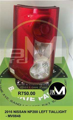 2016 NISSAN NP200 LEFT TAIL LIGHT - MV0848