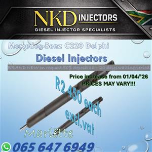 Diesel Injectors Merc. C220 Delphi