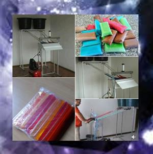 Semi automatic ice lolly machine, makes 1500 per hour,