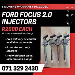 FORD FOCUS 2.0 INJECTORS FOR SALE WITH WARRANTY INCLUDED