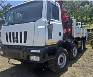 2009 Astra 8x4 crane truck effer