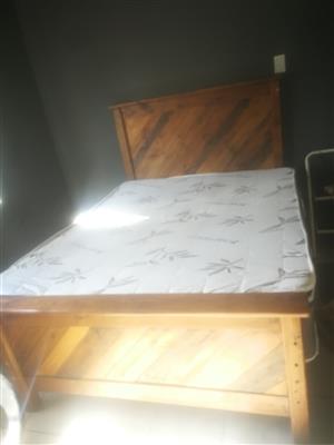 Fridge freezer and Double-Bed 