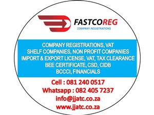 ACCOUNTING, BOOKKEEPING, FAST COMPANY REG, TAX, IMPORT/EXPORT & SHELF COMPANIES