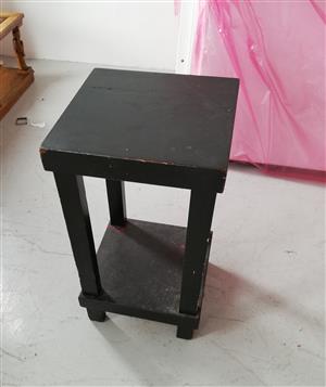 Small Square Black wood table