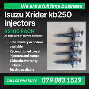 ISUZU XRIDER KB250 INJECTORS FOR SALE WITH WARRANTY 