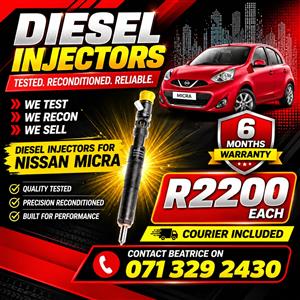 NISSAN MICRA 1.5 INJECTORS FOR SALE WITH WARRANTY 