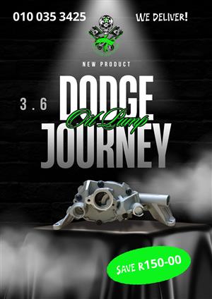 Brand New Oil Pump On Special For 3.6 Dodge Journey (010 035 3425)