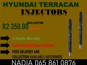 HYUNDAI TERRICAN 2.9 DIESEL INJECTORS FOR SALE OR TO RECON