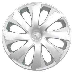 2x Genuine Peugeot 108 - 14" 'XAUREL' Wheel Hub Covers 2014-2022