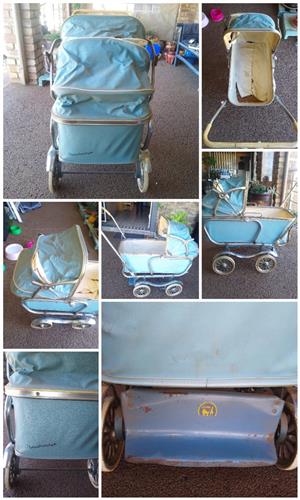 Vintage baby pram for refurbish