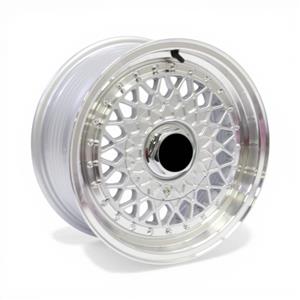 15″ M7172 4/100 & 4/108 Silver Machine Lip Alloy Wheels