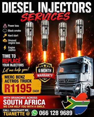 ACTROS DIESEL INJECTORS FOR SALE ON EXCHANGE 
