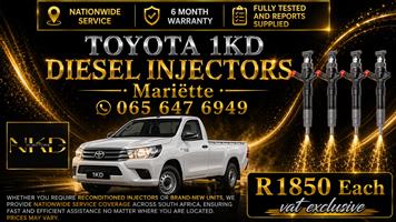 PEACE OF MIND TOYOTA 1KD Injectors 