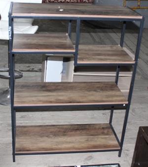 BROWN & BLACK SHELVING UNIT (S067791I)