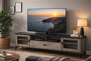 HW5033 Entertainment Unit, Made of E2 Particles Board with & PU Paper Laminate