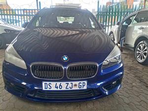 BMW 2series 218i F45 Automatic petrol  2016 Blue Sunroof Reverse Camera  Service Book