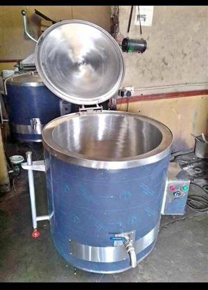 Industrial cooking pots on special.