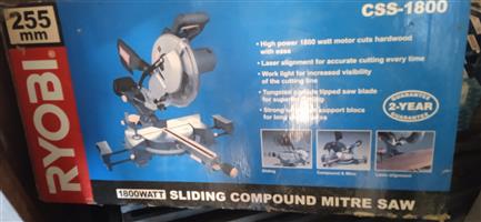 Ryobi 255mm 1800Watt Sliding Compound Mitre Saw