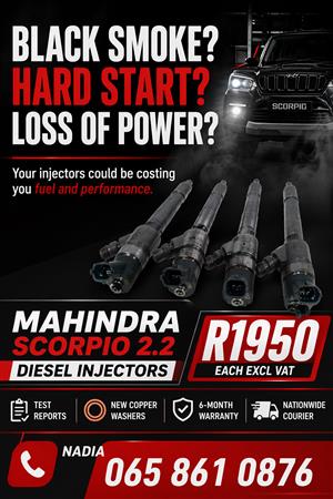 DIESEL INJECTORS FOR SALE FOR MAHINDRA SCORPIO
