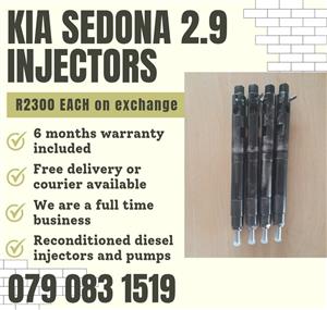 KIA SEDONA 2.9 INJECTORS FOR SALE WITH WARRANTY 