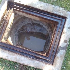 Unblocked drainage sewage 