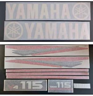 Yamaha V4 115 Outboard motor stickers decals graphics