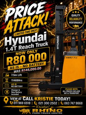 2014 Hyundai 1.4Ton Reach Truck