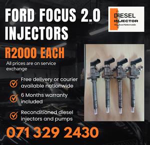 FORD FOCUS 2.0 INJECTORS FOR SALE WITH WARRANTY 