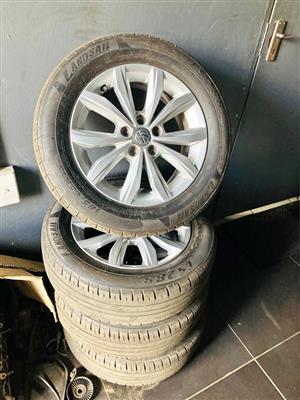 Polo 8 Rims x4 Selling rim and Tyre