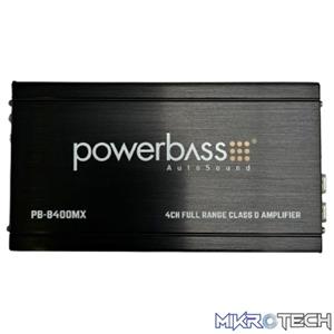 Powerbass PB8400MX 4 Channel Mini 4x100RMS Amplifier