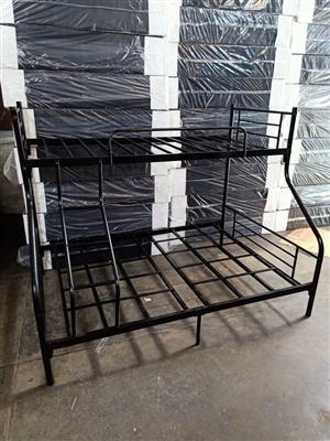 METAL tri bunk with mattresses R4800-(YOU CAN PAY AT HOME)