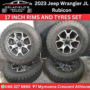 2023 Jeep Wrangler JL Rubicon   17 Tyres and Rims Set