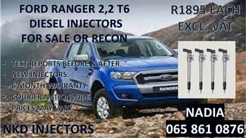 DIESEL INJECTORS FOR SALE FOR FORD RANGER 2.2 T6