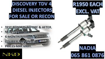 DIESEL INJECTORS FOR SALE FOR DISCOVERY TDV 4