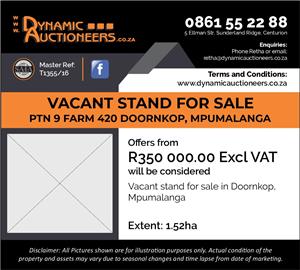 Vacant Land Agricultural For Sale in Mpumalanga